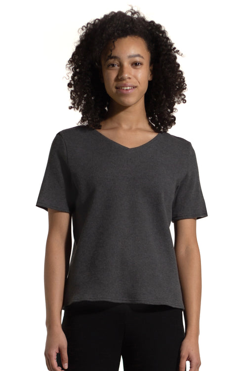 Boxy Reversible Tee, Bamboo