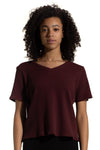 Boxy Reversible Tee, Waffle
